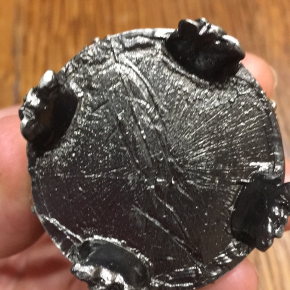 Vintage Enameled Trinket Case with Heel and Purse - Picture 3 of 9